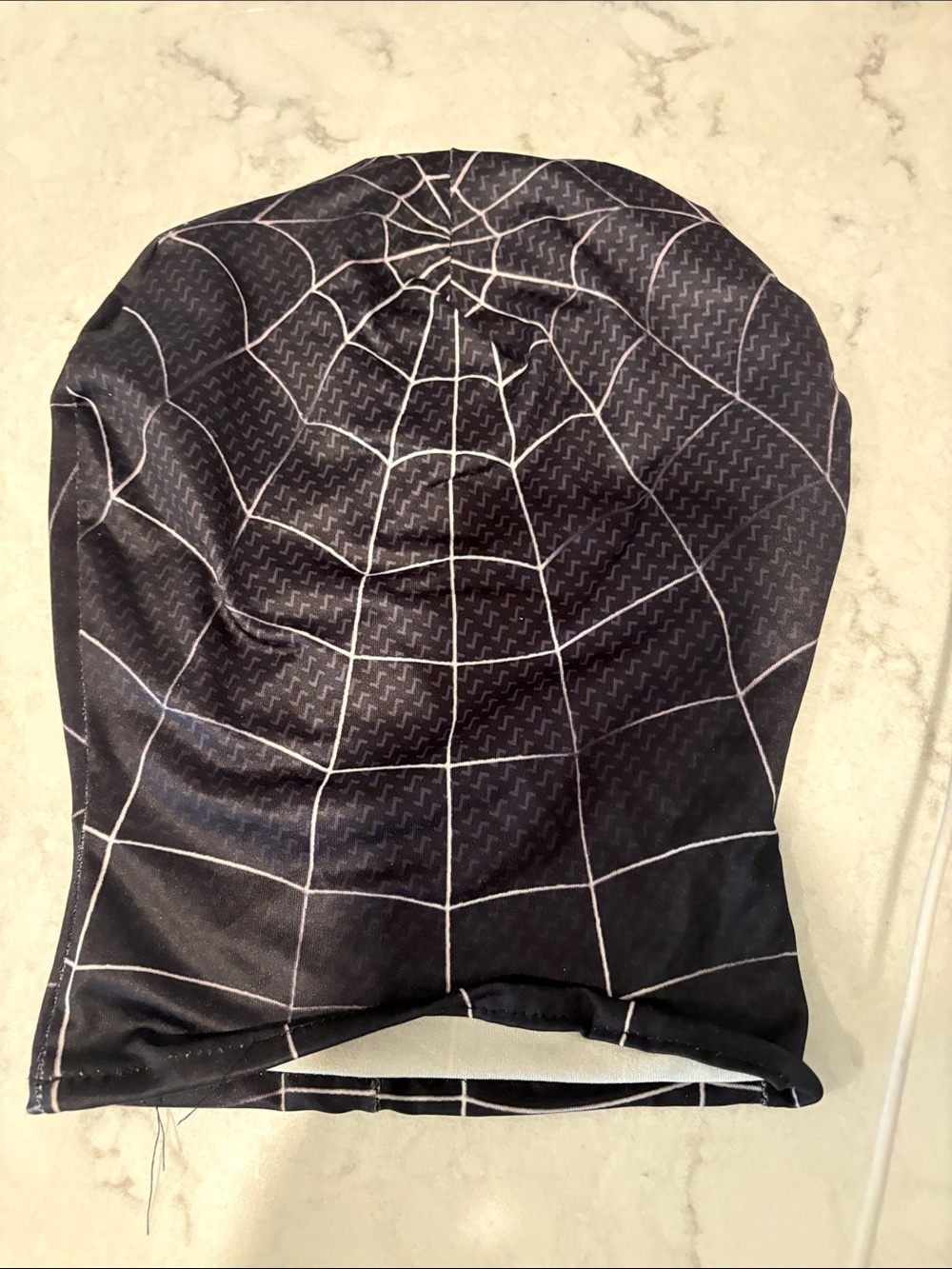 Kids Black Spider Web Mask - Picture 2 of 3
